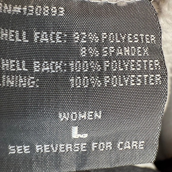 New Balance Womens Softshell Jacket Full Zip Gray Fleece Lined Large - Picture 6 of 6